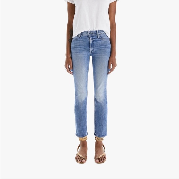 Mother The Mid Rise Dazzler Ankle Jean We the Animals Straight Leg Sz 30 - Picture 1 of 14